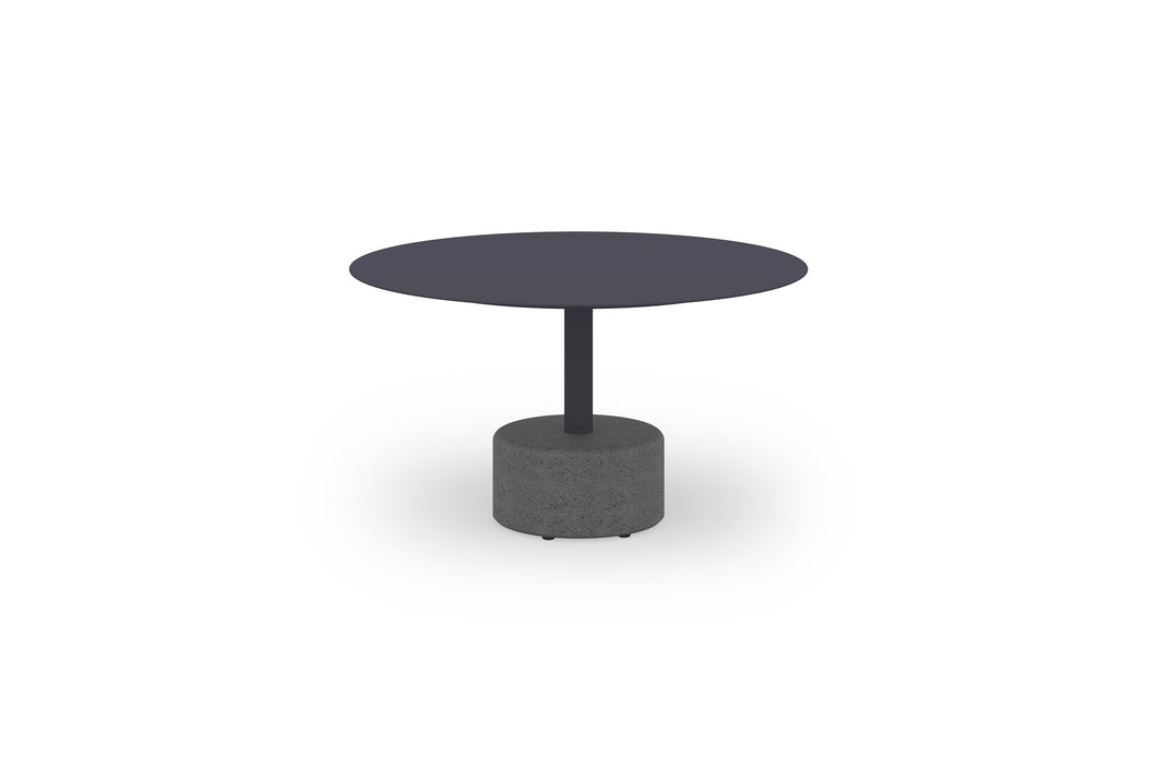 GLYPH Low Table 80 cm (Alu Top | Stone Base)